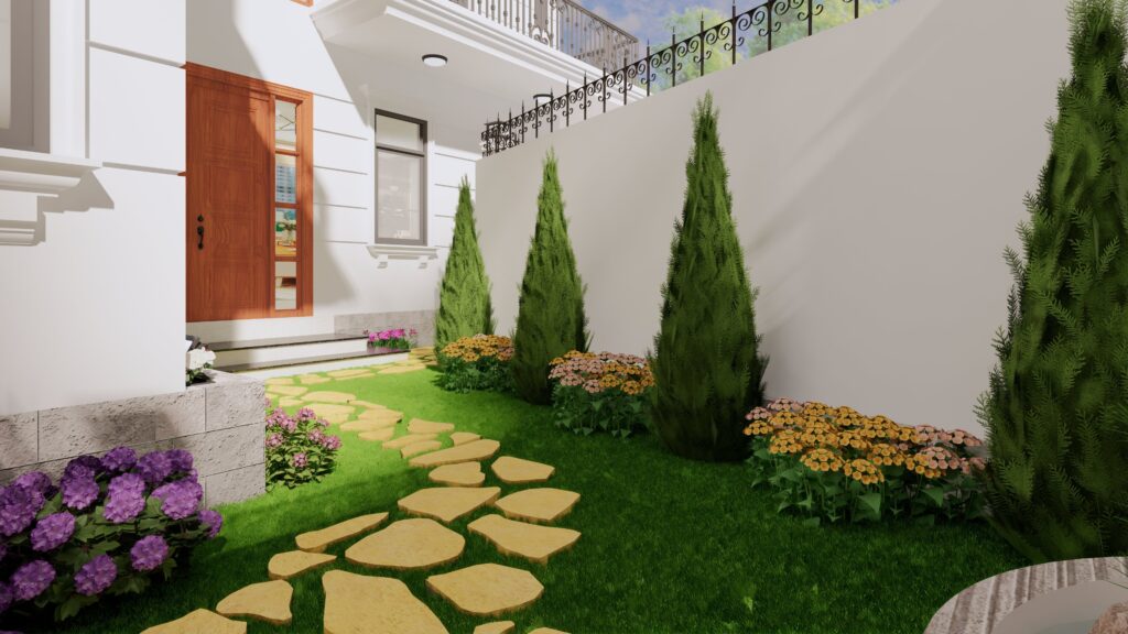 dự án thiết kế sân vườn Phan Thiết 